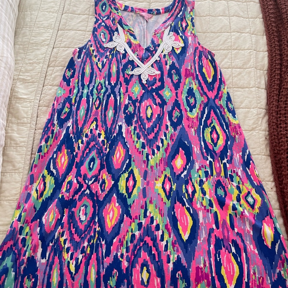 Lilly Pulitzer Vibrant Patterned Dress size large